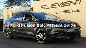 ford fusion 2012 bolt pattern